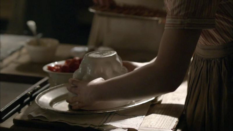 MRS. PATMORE: Oh, for heaven's sake, hold it steady