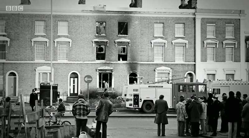 Mrs. Ruddock maintains that the fire was around the window