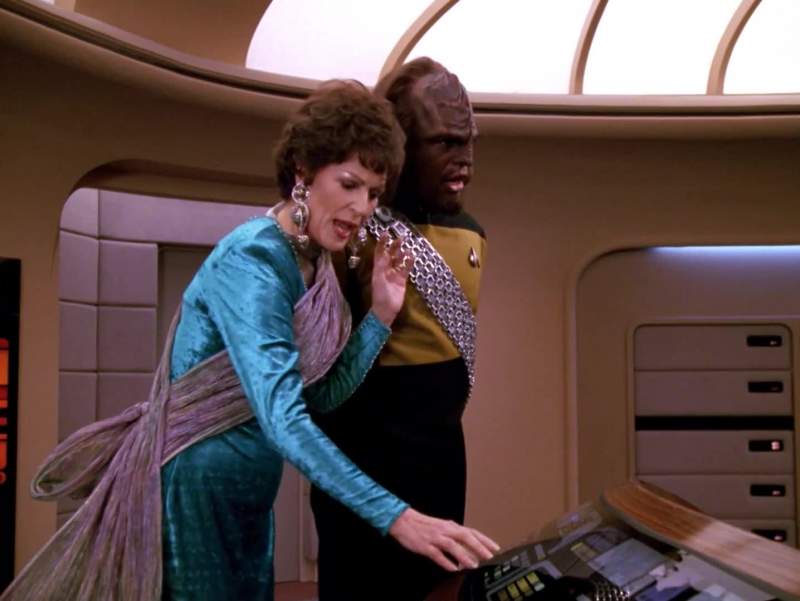 Mrs Troi I must protest your unauthorized presence on the bridge