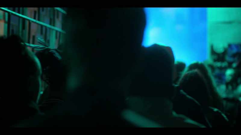 [MUFFLED DANCE MUSIC IS HEARD] - [GLASS CLATTERS]