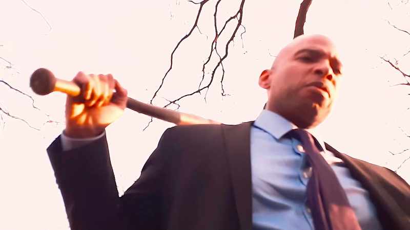 [mumbles] brought a fucking weapon man