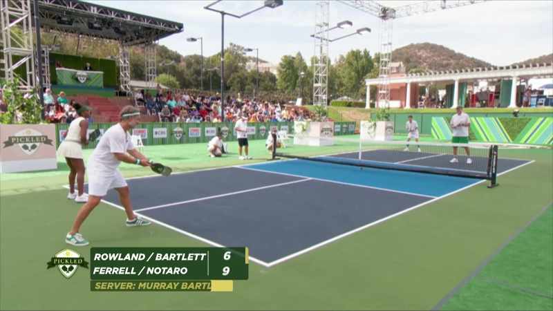 MURRAY BARTLETT IS SERVING, DOWN 6-9