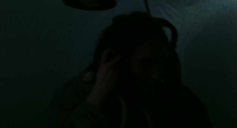 �� [Music plays while Brittany wears her earphones] ♪