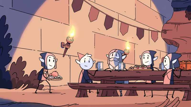[music stops] -[elves cheering]