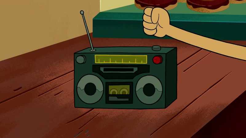[ Music stops ]