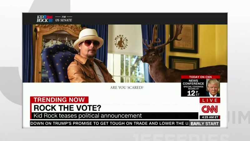 MUSICIAN KID ROCK NOW EXPRESSING