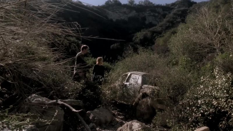 Must have driven off that dirt road up there