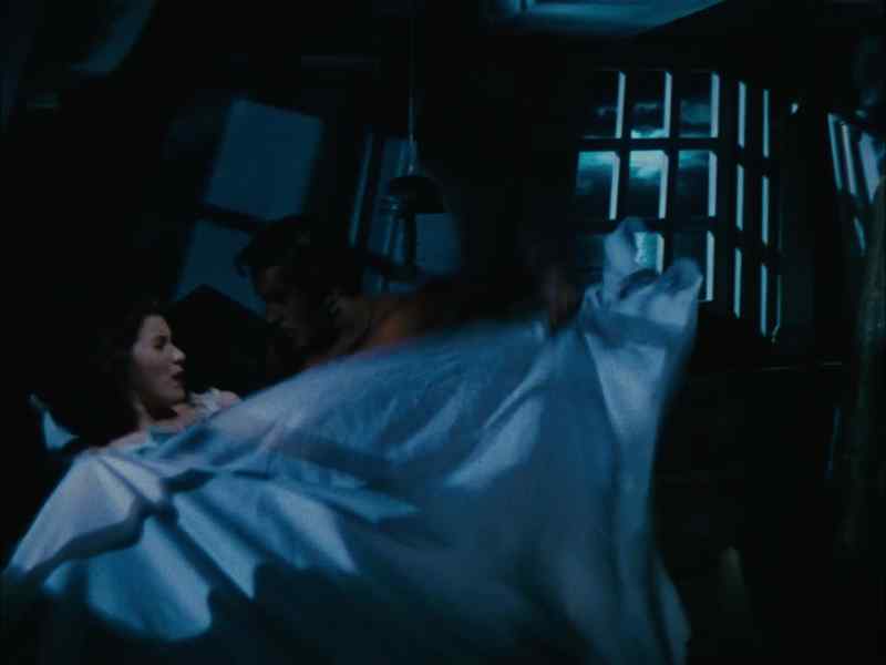 (MUTTERS) -Shh! Keep still. You'll get your throat cut