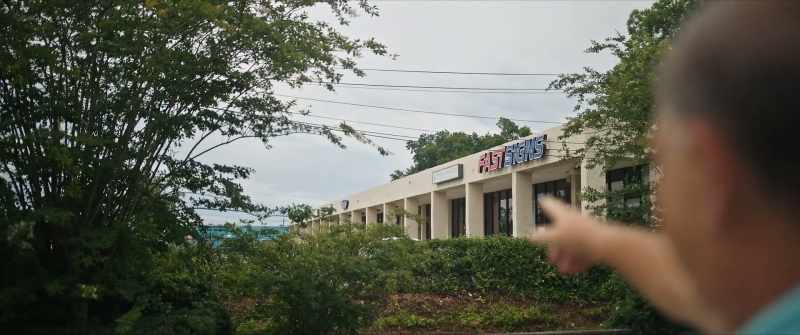 My computer shop was over there
