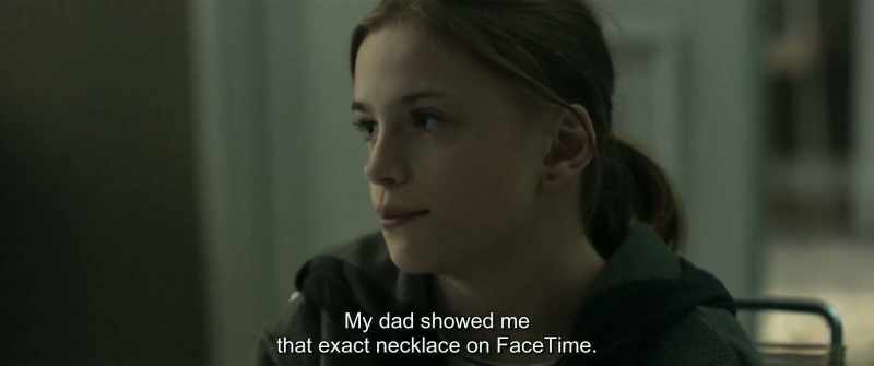 My dad showed me that exact necklace on FaceTime