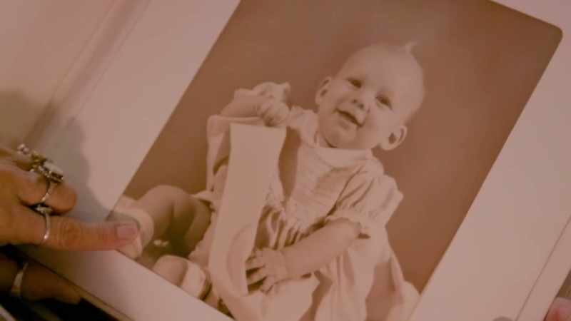 My daughter, Sharon, about two years old, two and a half