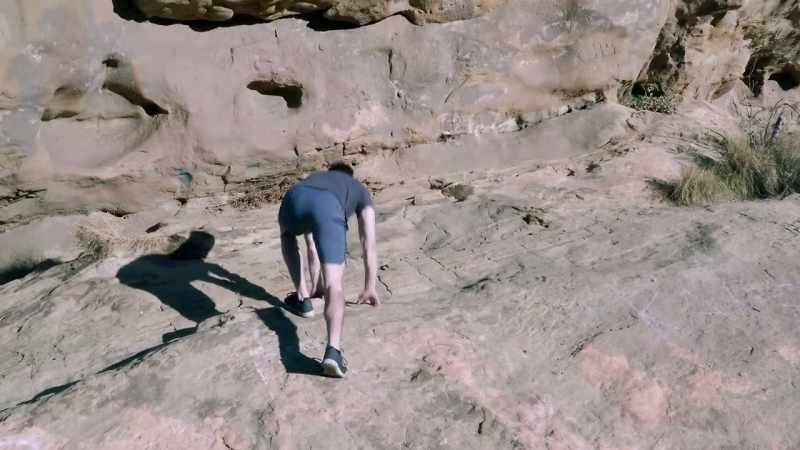 My first instinct was to climb down