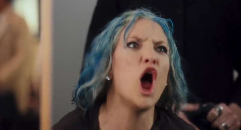 My hair's blue