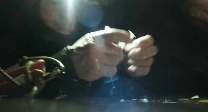 My hands are shaking 'cause I've never given an injection before