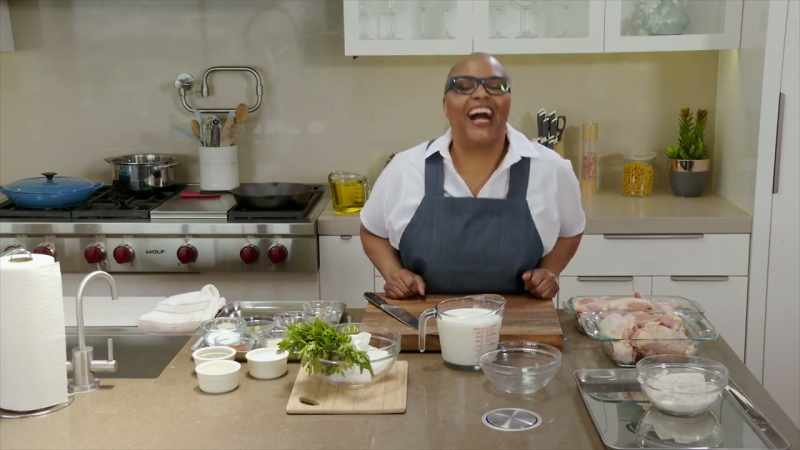 My mom used to fry chicken