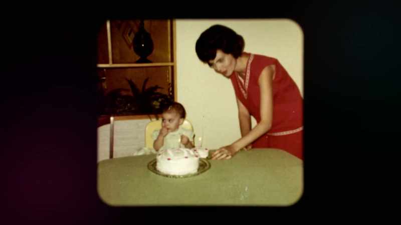 My mother was home with us