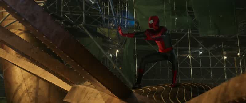 Just you and me just talk Look who showed upMy old friend Spider Man