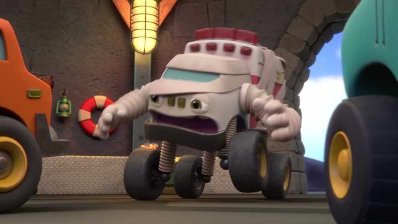 My tires are on fire! [blows]