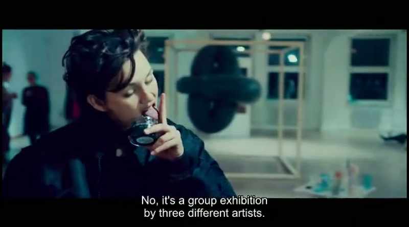 Nah, this is a group exhibition of three different artists
