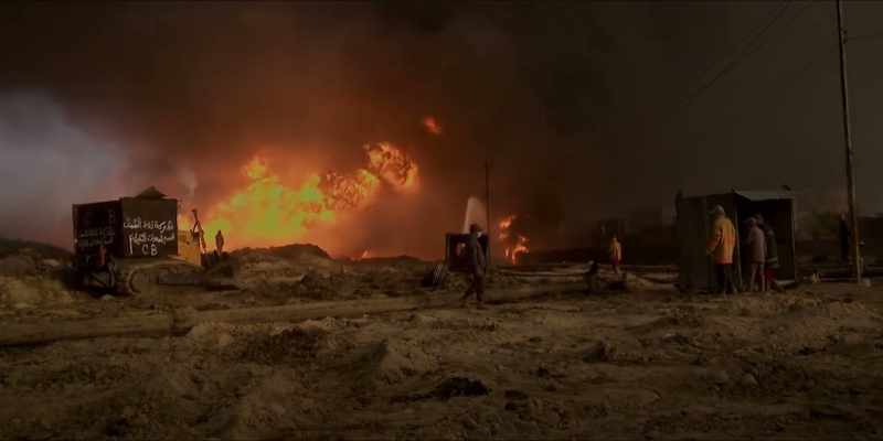 [Narrator 1] Engineers worked under fire