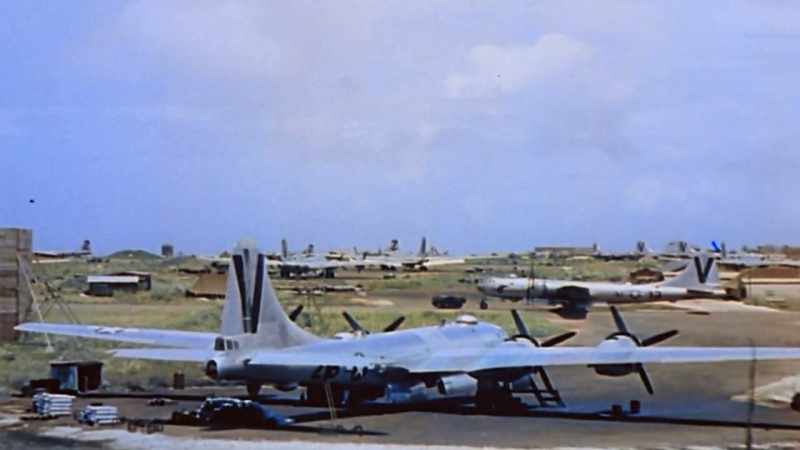 NARRATOR: American air power is building up