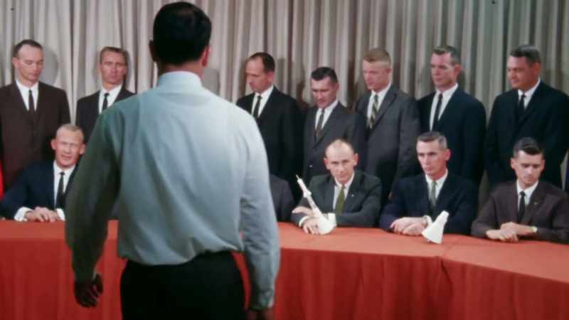 Narrator: Among the new astronauts are three men