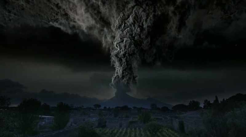 Narrator: As pumice rained down on pompeii