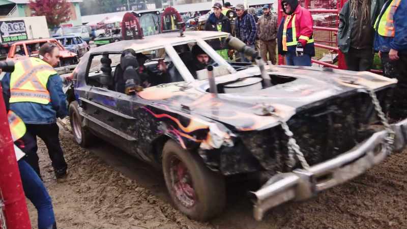 [narrator] At the Armstrong Demolition Derby