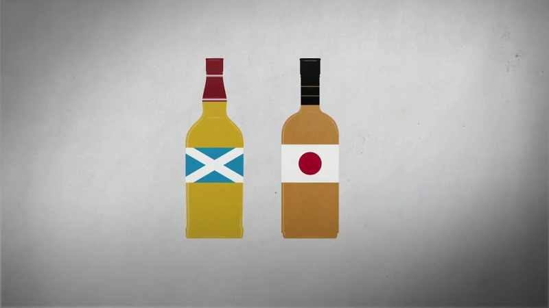 [narrator] both scotch and japanese whiskey