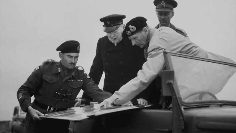 [narrator] Churchill's response was to unfurl