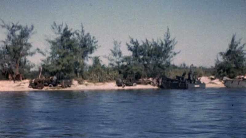Narrator: D-DAY ON SAIPAN IS A ROUGH START