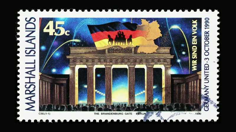 Narrator: It's on stamps, postcards and coins