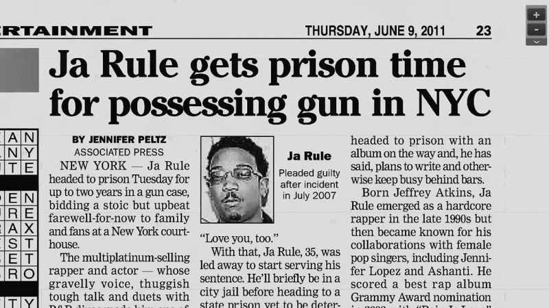 Narrator: Ja rule was sentenced