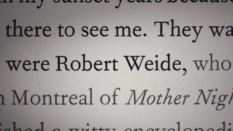 [narrator] “They were Robert Weide
