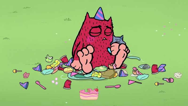 [Narrator] Love Monster didn't realize cleaning the green