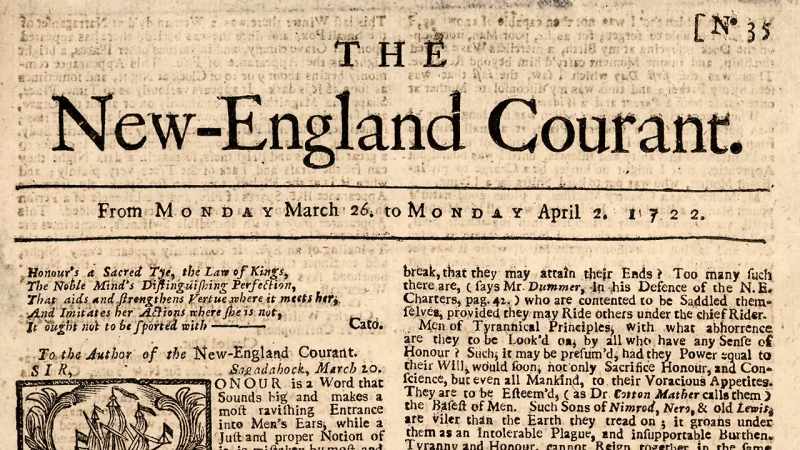 Narrator: On April 2, 1722, an essay appeared