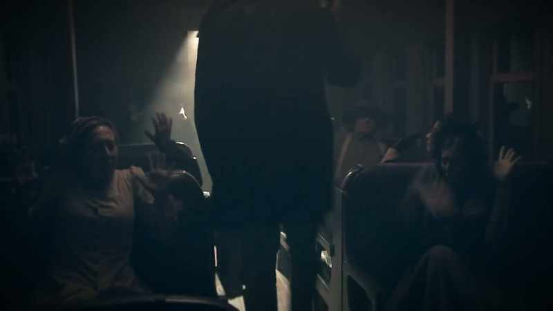 NARRATOR: Once inside the train, Bass and his men