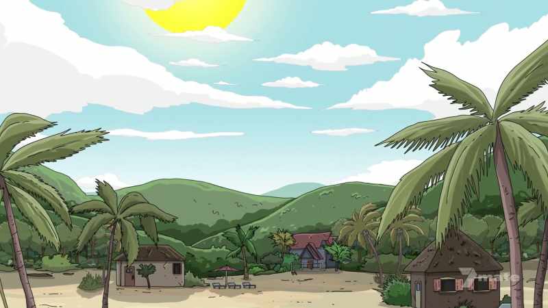 (Narrator) Once upon a time, there was a tropical island paradise