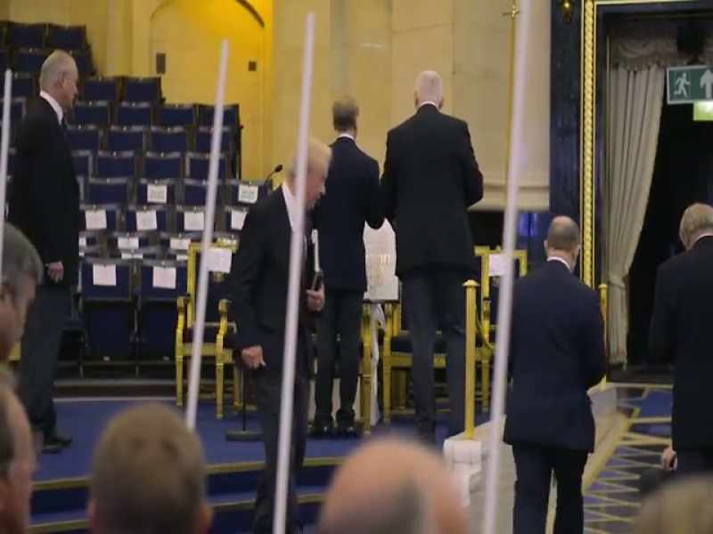 [narrator] Processing these Masonic titans into the Grand Temple