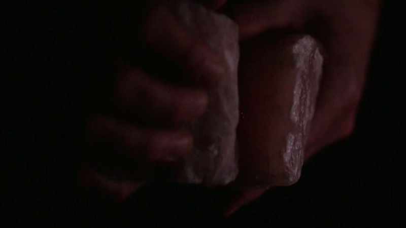 Narrator: SELLA'S EXPERIMENT SHOWS THAT CRYSTALLINE ROCKS
