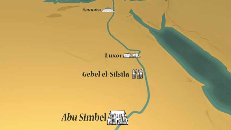 [narrator] So far, from Abu Simbel to Saqqara
