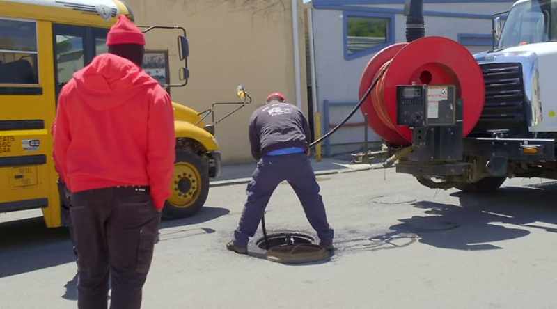 [narrator] The amount of water blasting power