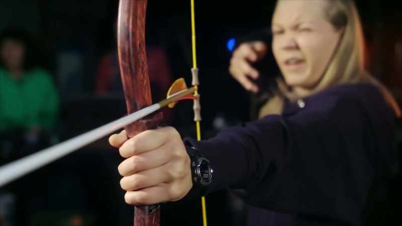 Narrator: THE COMPOUND BOW IS ACCURATE