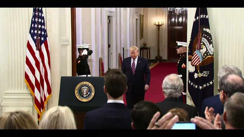 [narrator] The Republican-controlled Senate votes along partisan lines