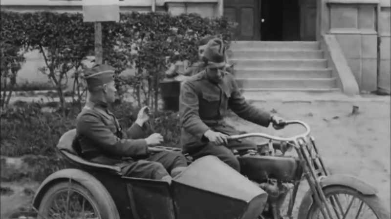 � [Narrator] The war effort demands more motorcycles