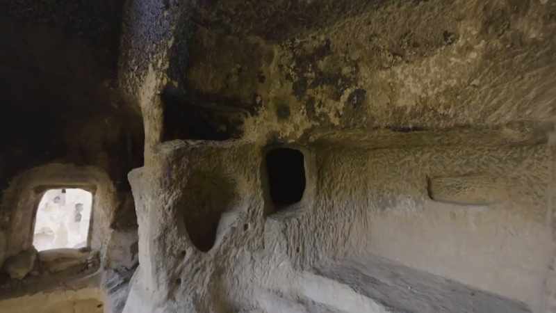 [narrator] These caves are simple