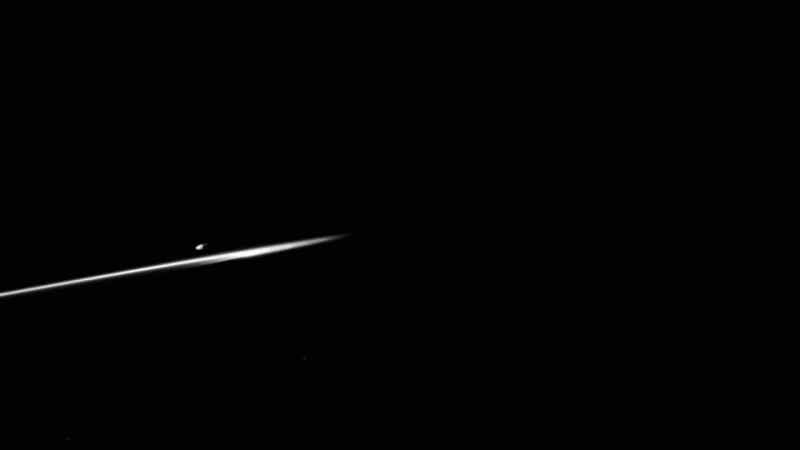 Narrator: THESE HAUNTING IMAGES ARE FROM NASA'S CASSINI PROBE