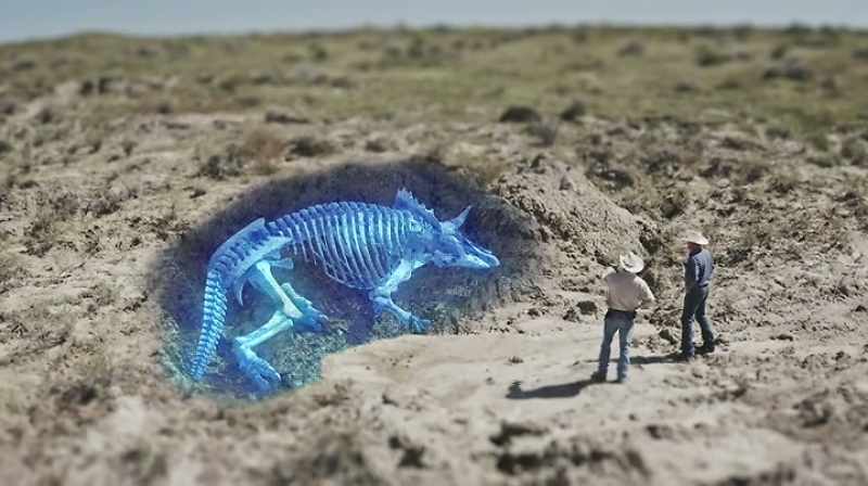Narrator: THEY THINK THERE'S MORE BONES IN THE SITE