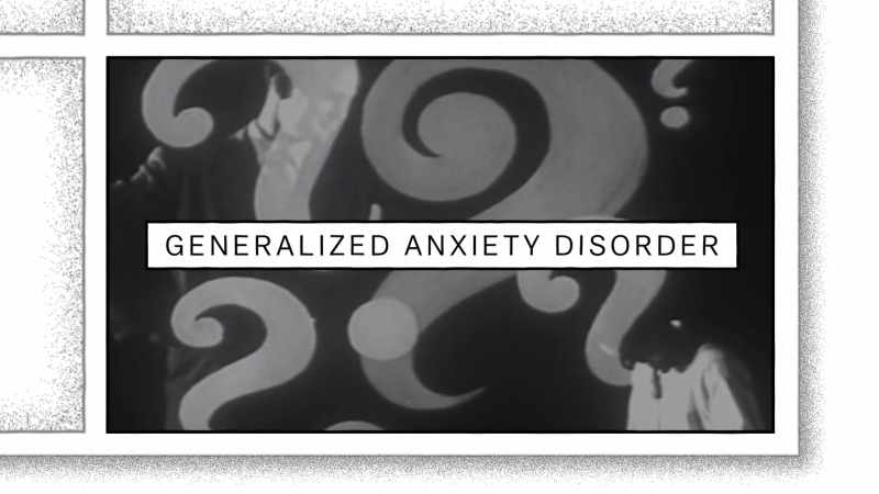 [narrator] This area includes generalized anxiety disorder