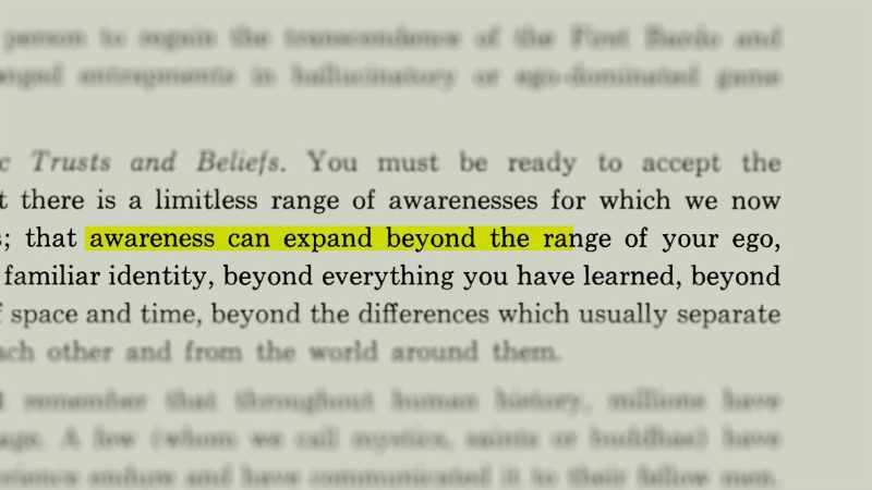 [narrator] This is what Timothy Leary was talking about